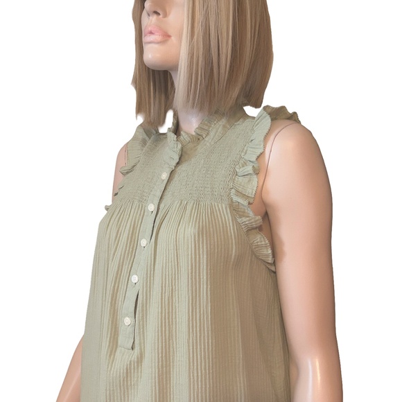 J. Crew Re-Imagined Earth Friendly Cotton Lightweight Cotton Ruffle Details - Picture 8 of 16